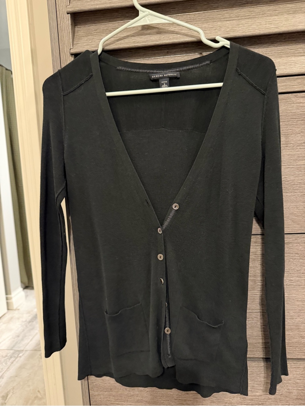 Banana Republic Black Petite S Knit Top